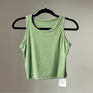New, sleeveless crop top, size S